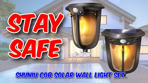 Shuniu COB LED Solar Wall Light Set Review