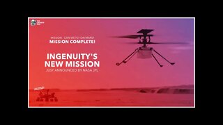NASA JPL Announces Ingenuity's Next Mission! | TLP News
