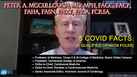 2021 AUG 12 Why are Australians Protesting Lockdowns and Vax Rollout Dr McCullough 5 CoV19 FACTS