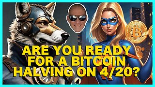 🐺T-4 Days Until Bitcoin Halving🐺🚨LIVESTREAM🚨