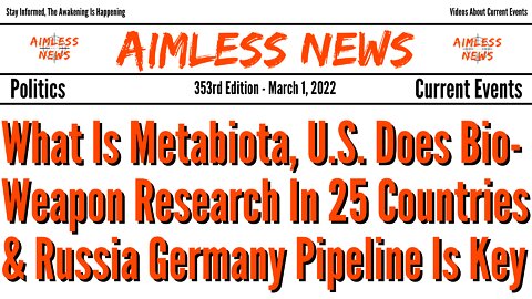 Who & What Is Metabiota, US Does Bioweapon Research In 25 Countries & Russia Germany Pipeline Is Key