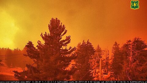 Scenes From The Caldor Fire Near Lake Tahoe