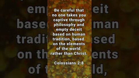 This Can Be Tricky! * Colossians 2:8 * Bible Memory Verses