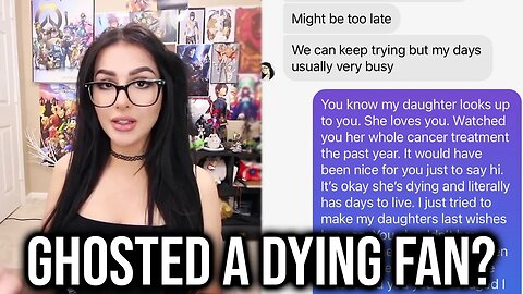 SSSniperWolf Exposed For Ghosting Dying Fan