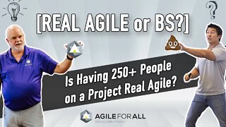 Is Having 250+ People on a Project Real Agile or BS? - There has to be a Better Way!