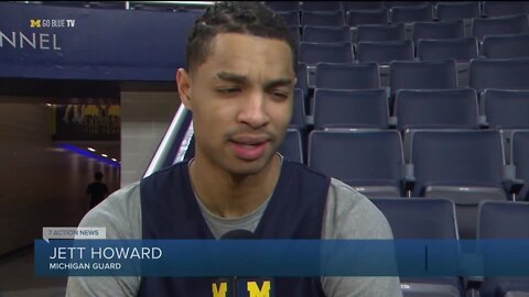 Hunter Dickinson says Michigan feels 'we can go on a run,' Jett Howard says U-M's chances are 'through the roof'