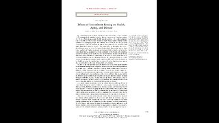 Effects of Intermittent Fasting on Health, Aging, and Disease. By Rafael de Cabo, 2020.