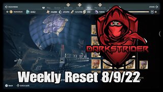 Assassin's Creed Odyssey- Weekly Reset 8/9/22