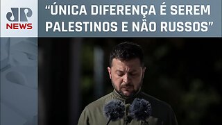 Zelensky compara conflito em Israel com guerra na Ucrânia