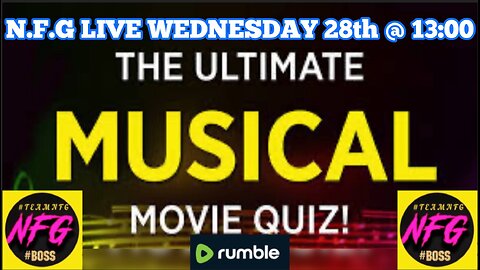 N.F.G LIVE. THE ULTIMATE MUSICAL MOVIE QUIZ
