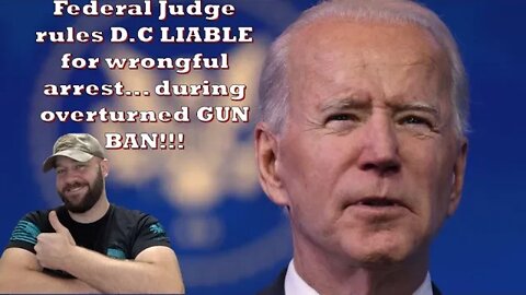 HUGE!!! Federal Judge: D.C. LIABLE for wrongful arrest from overturned GUN BAN!!!