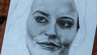 Drawing and shading process with charcoal pencil (Part 1)- Meave wiley (Emma mackay)