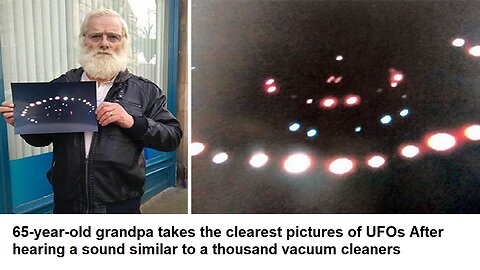 65-year-old man takes a picture of UFO After hearing a sound similar to a thousand vacuum cleaners