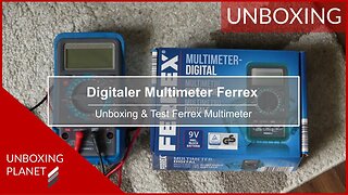 Unboxing und Test digitaler Multimeter von Ferrex - Unboxing Planet