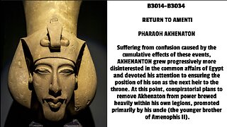 Suffering from confusion caused by the cumulative effects of these events, AKHENANTON grew progressi