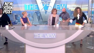 Joy Behar suffers dramatic fall on 'The View,' face-plants in front of audience