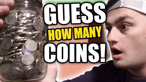 HOW MANY COINS FIT IN A MASON JAR - RARE COIN CHALLENGE!!