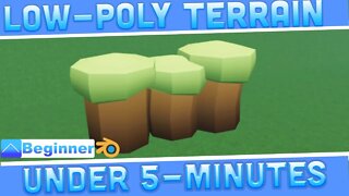 Low poly terrain tutorial | Roblox + Blender