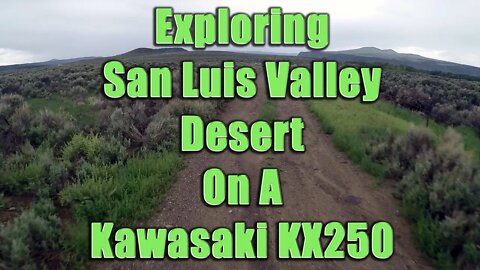Exploring Trails in the Desert on 2000 KX250