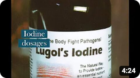 Iodine dosages