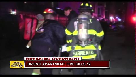 Massive NYC fire claims 12 lives