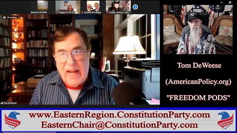Constitution Party - with Tom DeWeese of the American Policy Center