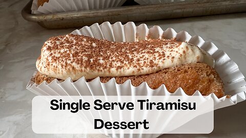 Single Serve Tiramisu Dessert