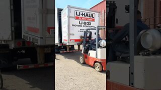 Unloading U-Haul U-Box #uhaul #uhauldealer