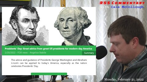 WORDS OF WISDOM for our Founding fathers on President's Day; IRS HIRES army to deal with tax backlog