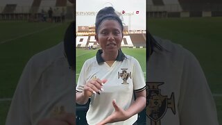 Jogadora Índia falando sobre a reestreia do time feminino do Vasco com vitória por goleada