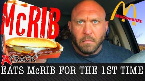 Ryback Eats McDonald’s McRib For The Very First Time ! The Big Guy VS Food Review