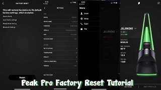 Puffco Peak Pro Factory Reset Tutorial