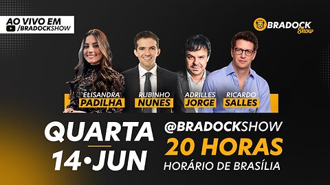 Bradock Show: 14/06/23 - Elisandra Padilha, Rubinho Nunes, Adrilles Jorge e Ricardo Salles.