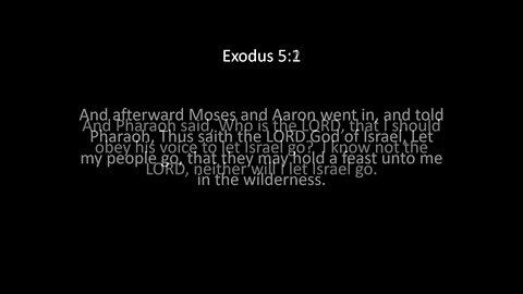 Exodus Chapter 5