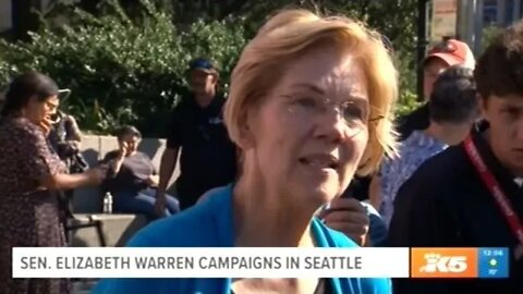 Elizabeth Warren Draws Massive Crowd To Seattle Center!