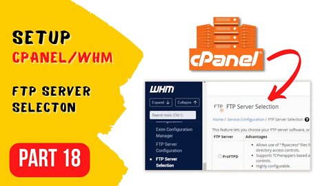 How to Setup FTP Server Selection In cPanel - Make Money Online Course Part 18