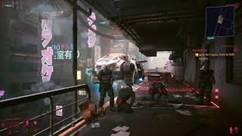 Cyberpunk 2077 The Rescue PS4 Gameplay