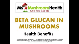 Beta Glucans in Mushrooms for health