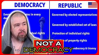 TRUTH: In America, we are a CONSTITUTIONAL REPUBLIC, Not a Democracy! Don't Let LEFT Lie to You!