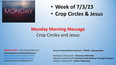 Crop Circles and Jesus