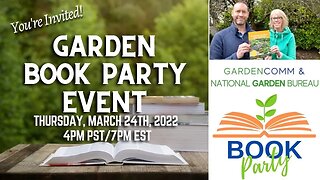 Quick Announcement: A Garden Book Party Event! 📙