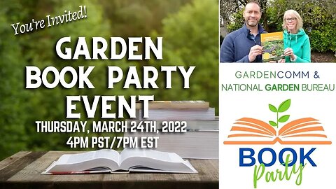 Quick Announcement: A Garden Book Party Event! 📙