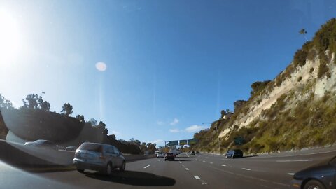 Blasian Babies DaDa Friars Rd To Hwy 163 To I-5 (1440 Time Lapse Powder Filter Up Angle)