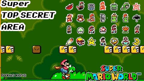 How to download and play PowerUp Patch with Super TOP SECRET AREA Super Mario World Hack