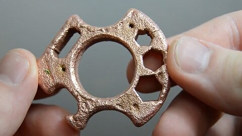 Electroplating 3D Prints ~ Copper Knuckle - Reinforced 3D Print