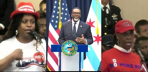 Chicago Residents VS Mayor Brandon Johnson In City Hall As Recall Effort Gains More Momentum
