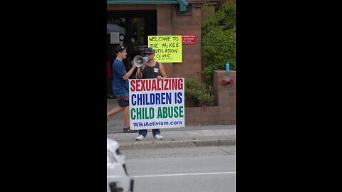 Protest at the office of Dr.McKee