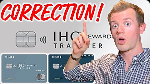 *CORRECTION* Legacy IHG Credit Card Benefits (IHG Premier $89 | IHG Select $49)