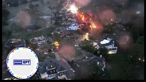 Drone video captures tornado aftermath in Virginia Beach