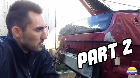 300zx Rear Quarter Dent Fix Part 2 - Panel Beating with Hammer & Dolly